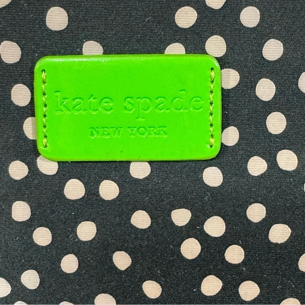 Kate Spade New York Black and Cream Polka Dot Lap Top Sleeve EUC